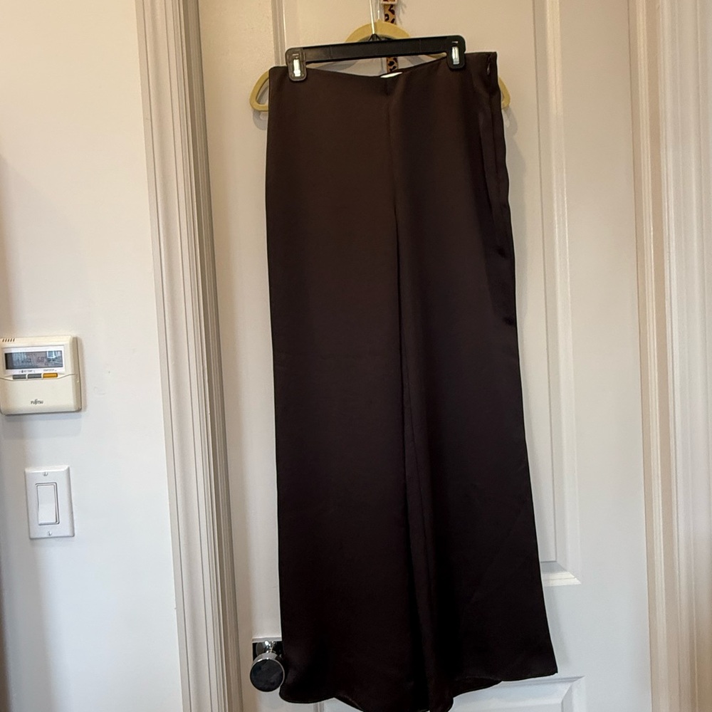 Vince Brown Satin Pant